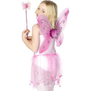Op deze afbeelding zie je een Accessoires, van het merk Smiffy's. Roze Vlindervleugels Met Bijpassende Toverstok