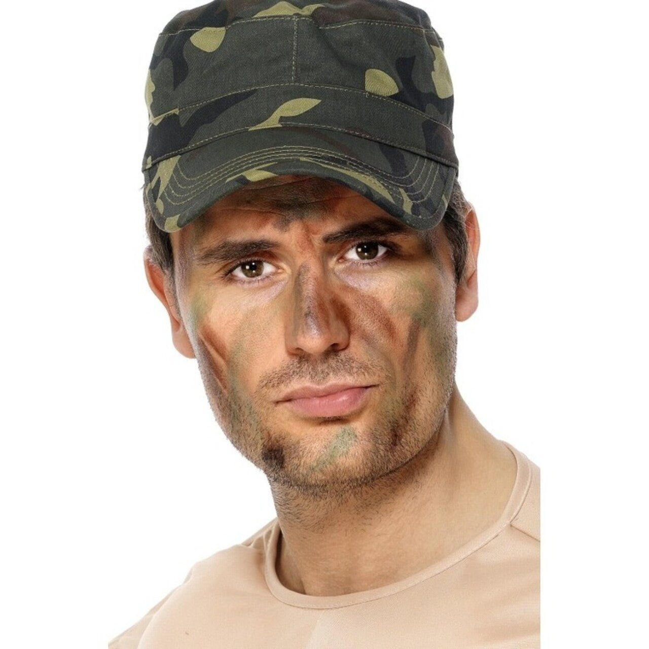 Op deze afbeelding zie je een Accessoires, van het merk Smiffy's. Leger Make-Up
