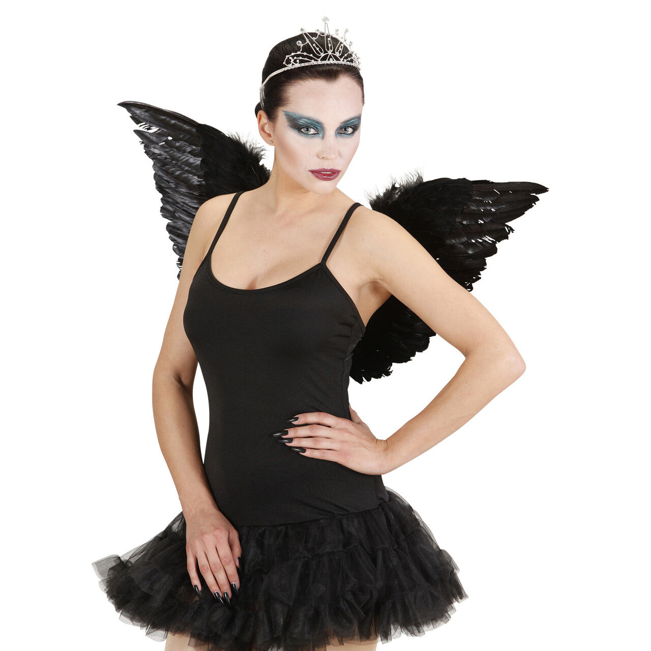 Op deze afbeelding zie je een Kostuums, van het merk Widmann. Prima Ballerina Zwart Vrouw Kostuum