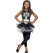 Op deze afbeelding zie je een Kostuums, van het merk Smiffy's. Kinder Skelet Tutu Kostuum Meisje