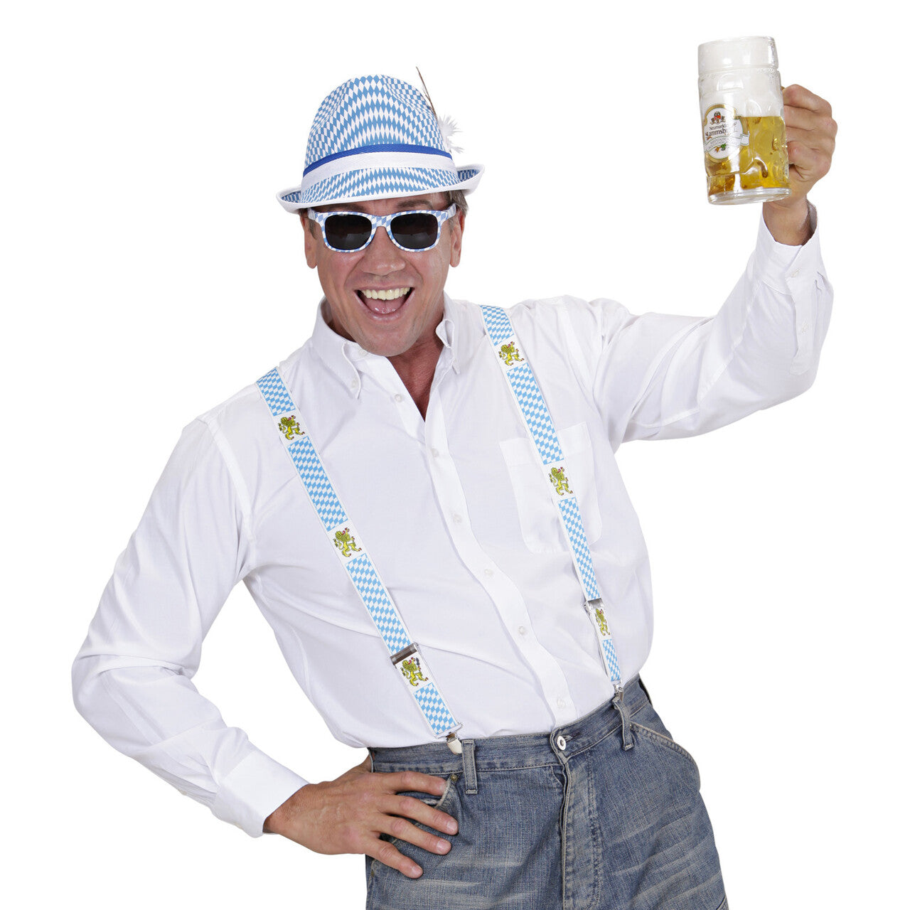 Op deze afbeelding zie je een Accessoires, van het merk Widmann. Bretels Beieren