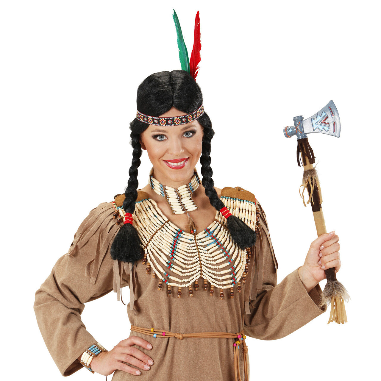 Op deze afbeelding zie je een Accessoires, van het merk Widmann. Nekband Indiaan