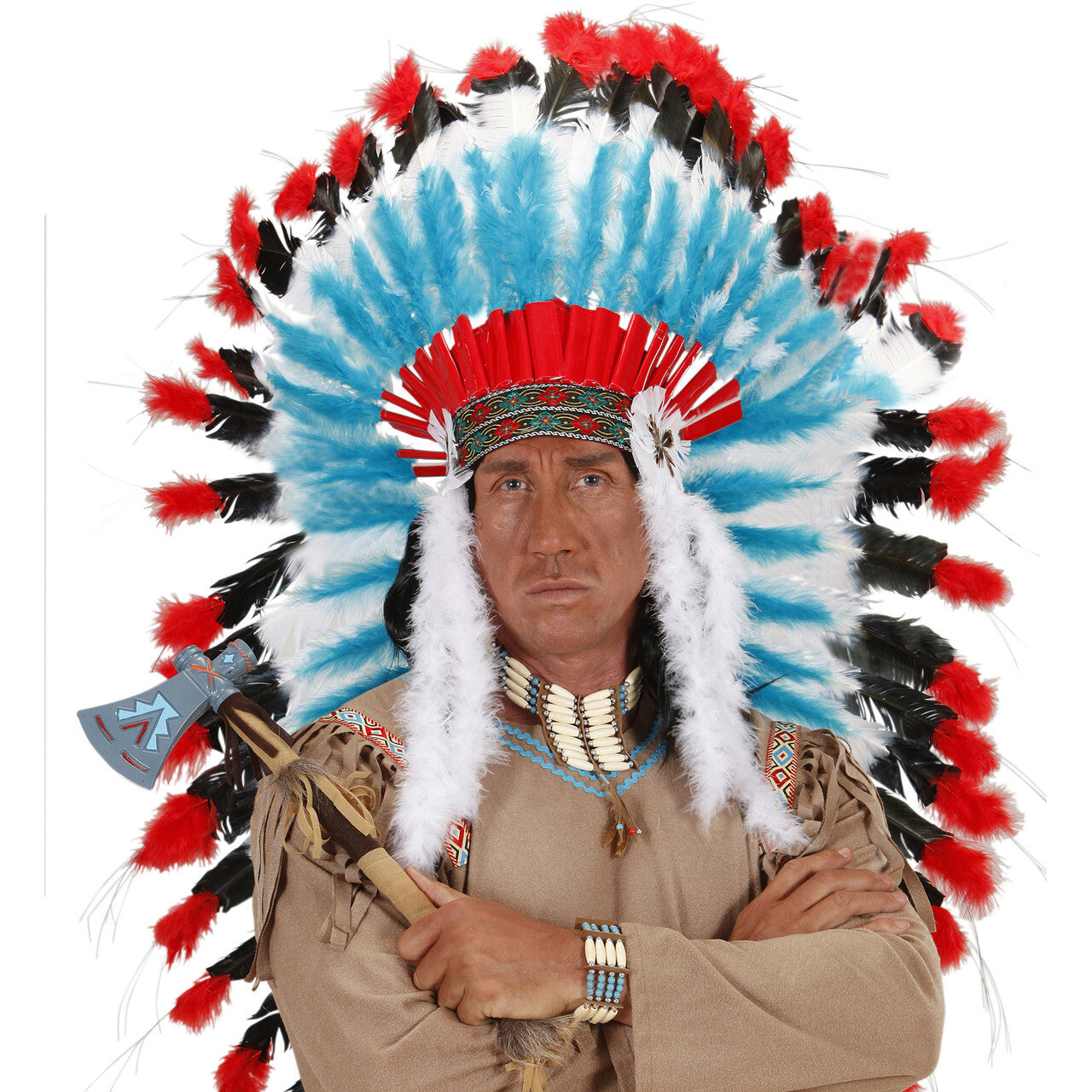 Op deze afbeelding zie je een Accessoires, van het merk Widmann. Nekband Indiaan
