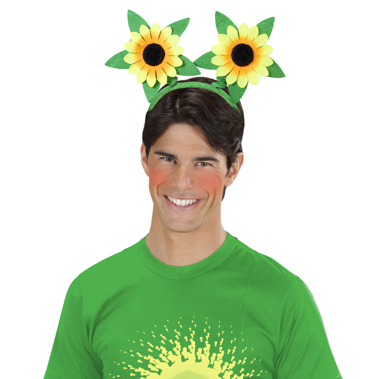 Op deze afbeelding zie je een Accessoires, van het merk Widmann. Hoofdband Zonnebloemen