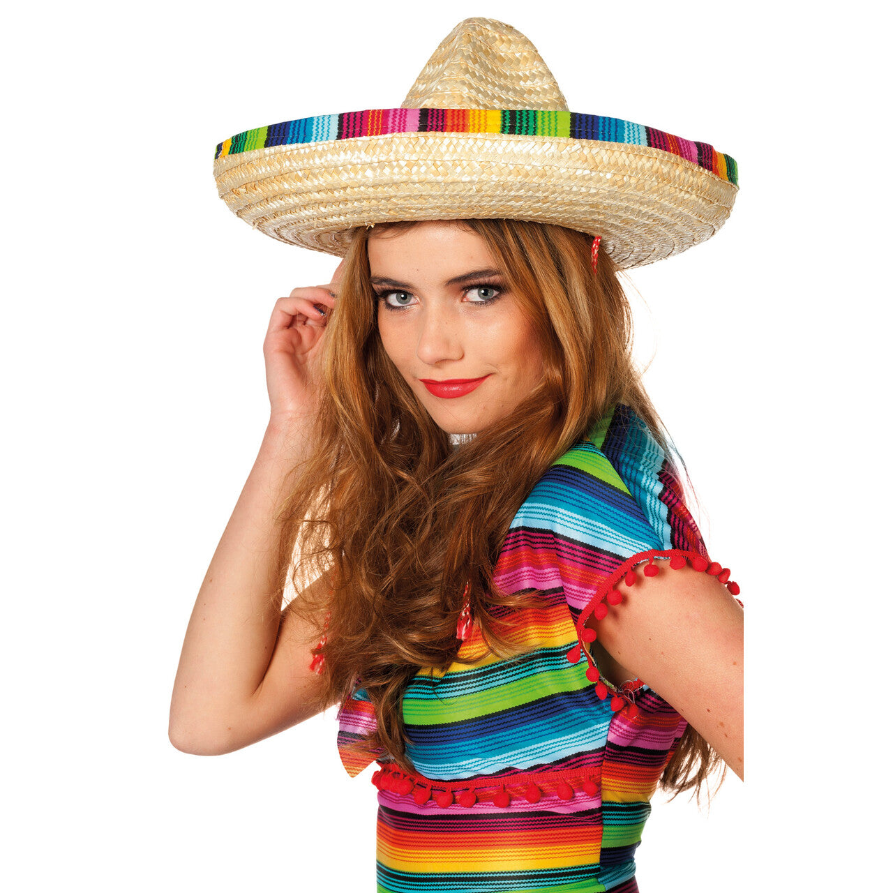 Op deze afbeelding zie je een Accessoires, van het merk Wilbers. Taco Topper Sombrero Met Vrolijke Rand