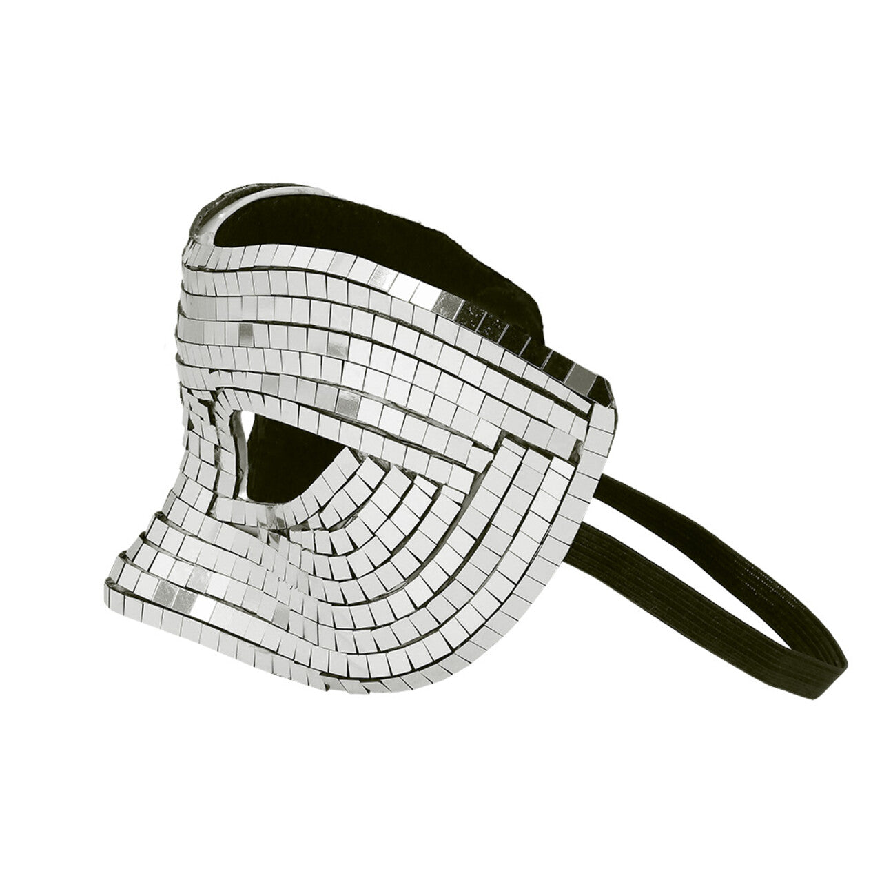 Op deze afbeelding zie je een Accessoires, van het merk Boland. Oogmasker Disco Zilver