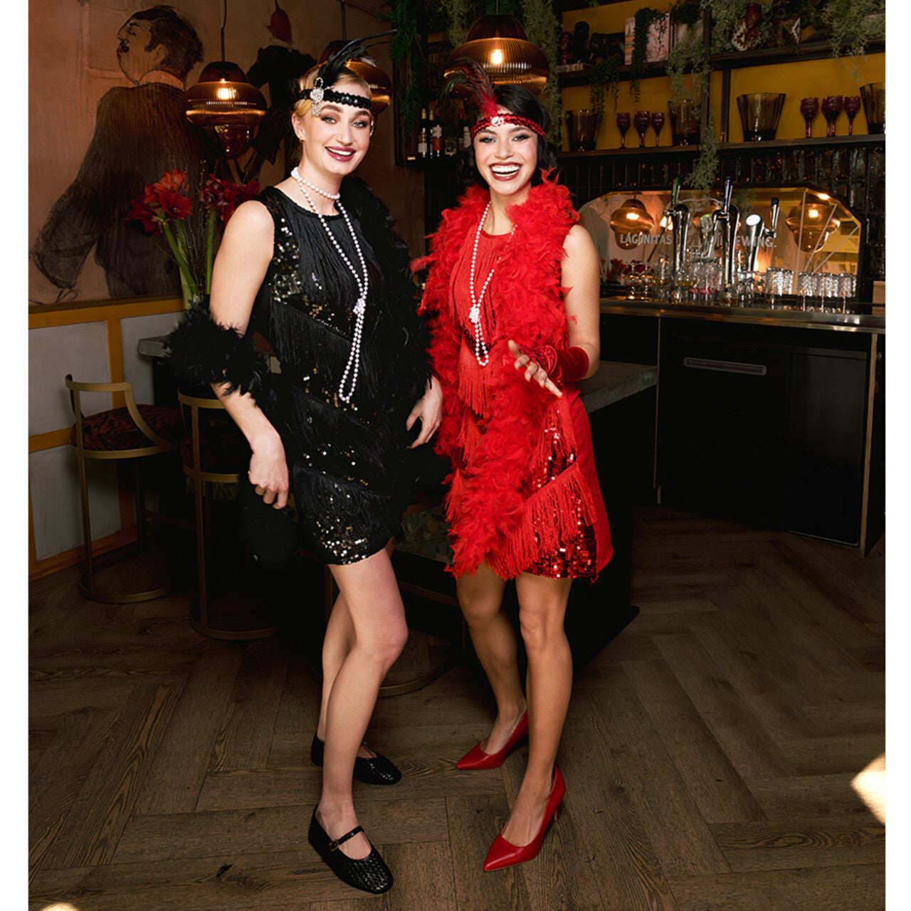 Op deze afbeelding zie je een Accessoires, van het merk Boland. Hoofdband Flapper Zwart