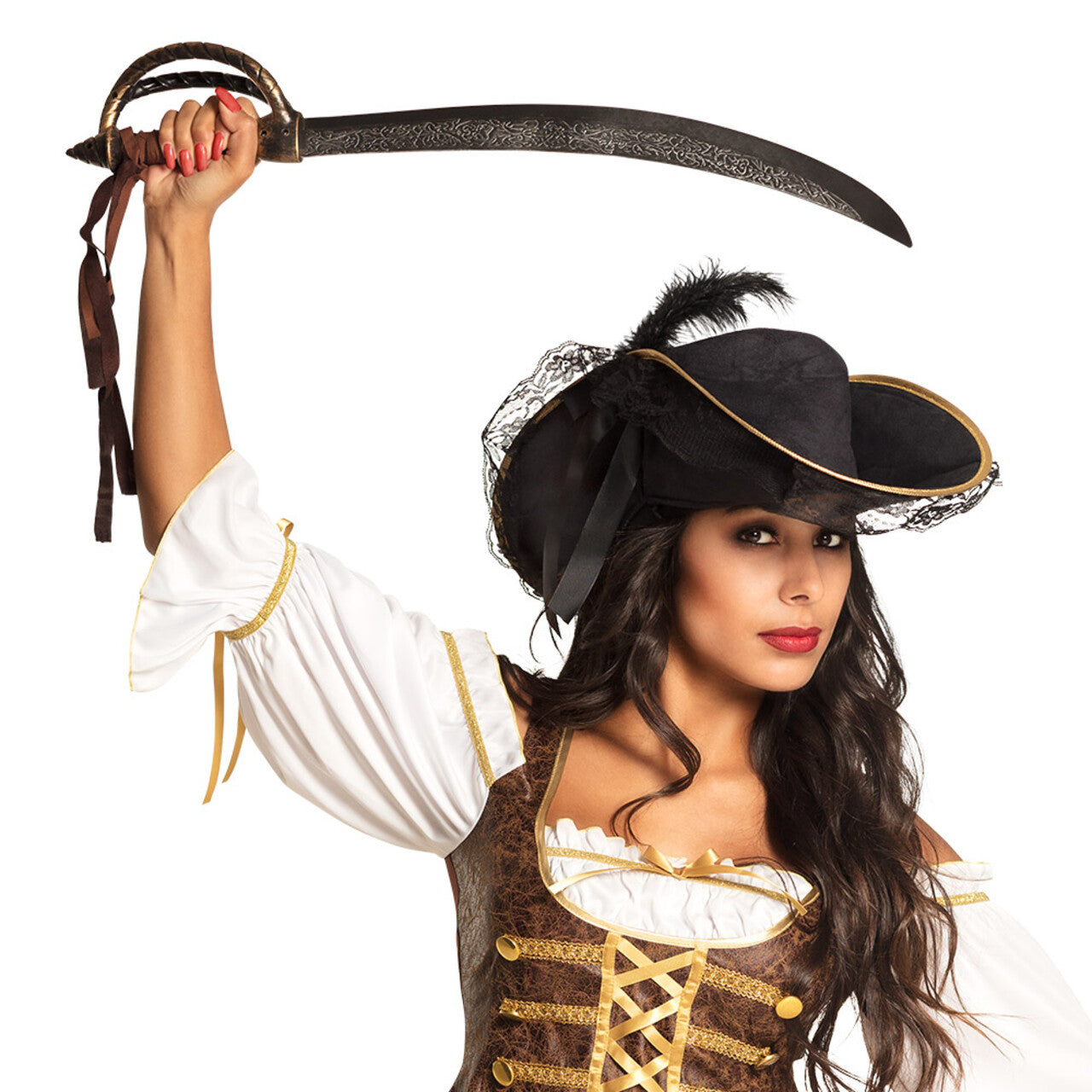 Op deze afbeelding zie je een Accessoires, van het merk Boland. Piratenzwaard De Zoute Snede