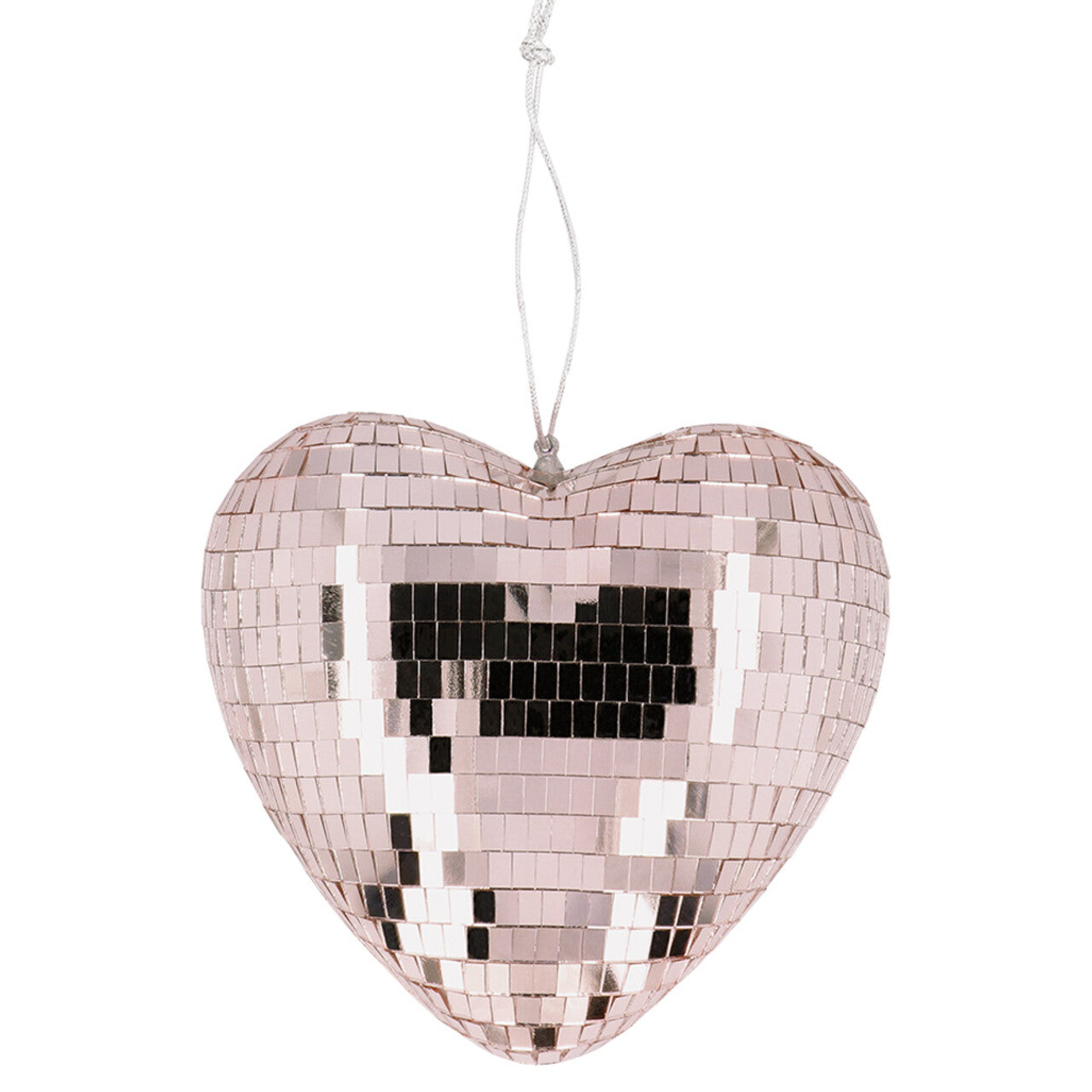 Op deze afbeelding zie je een Decoratie, van het merk Boland. Discobal Hart Roségoud (19 Cm)