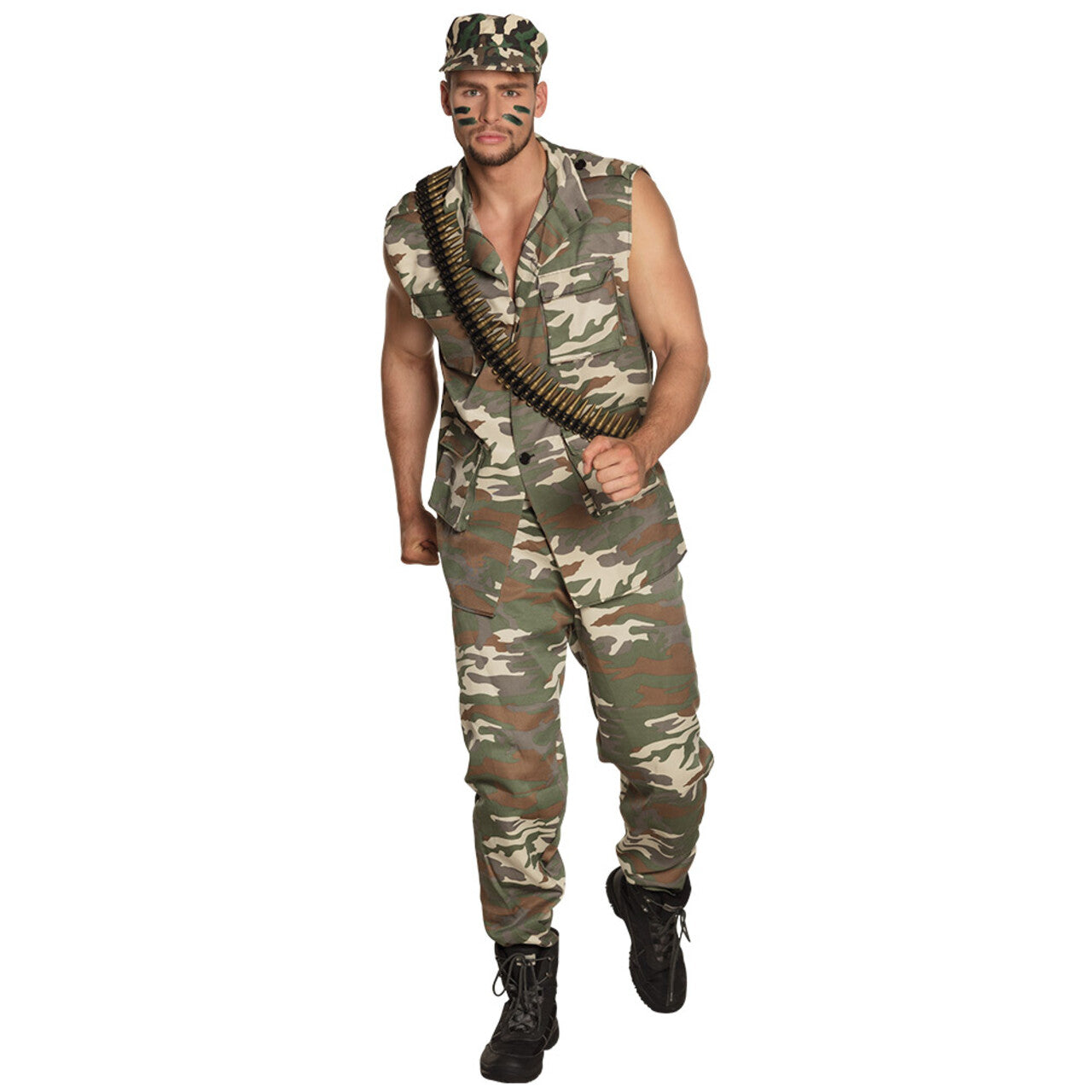 Op deze afbeelding zie je een Accessoires, van het merk Boland. Camouflage Pet Soldaat Striker