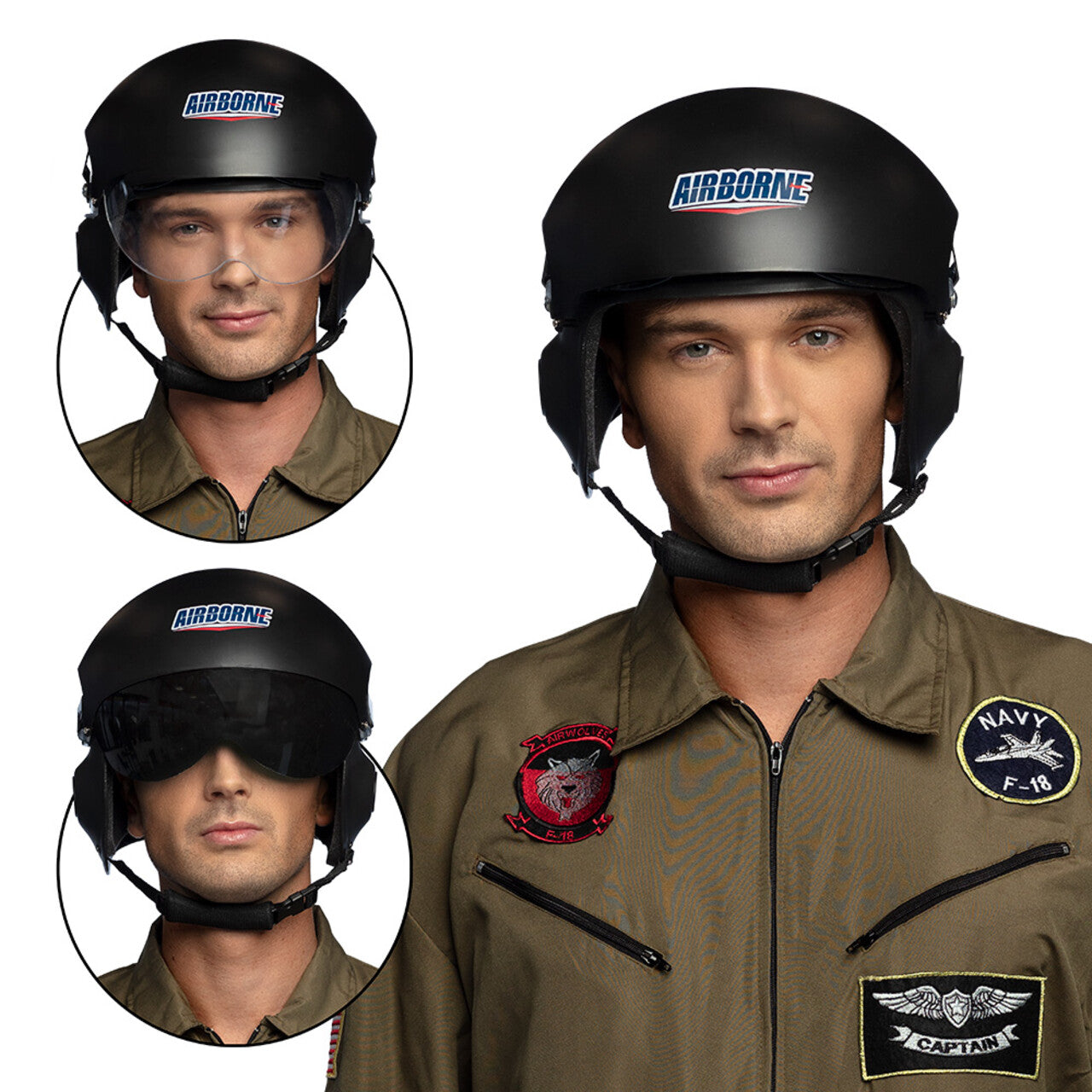 Op deze afbeelding zie je een Accessoires, van het merk Boland. Piloten Helm Tom Airborne