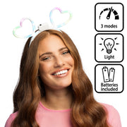 Op deze afbeelding zie je een Accessoires, van het merk Boland. Lichtgevende Haarband Glowing Hearts