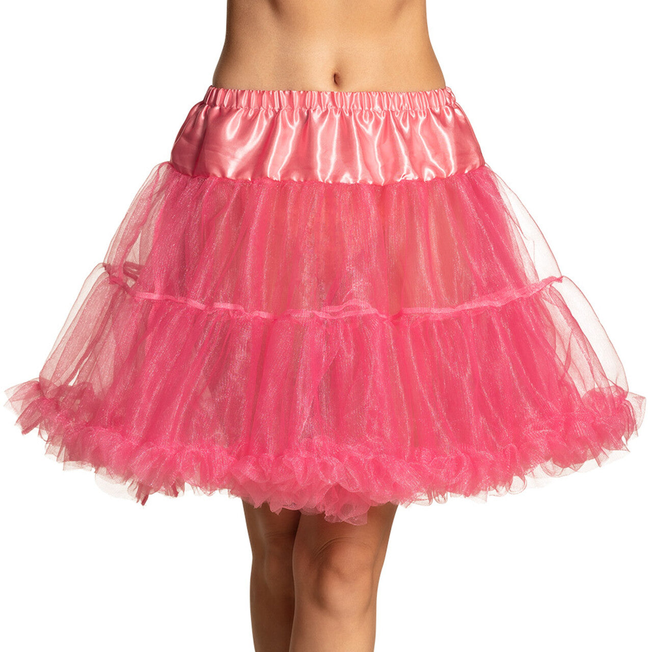 Op deze afbeelding zie je een Kostuums, van het merk Boland. Petticoat De Luxe Roze Vrouw