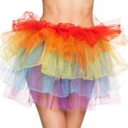 Op deze afbeelding zie je een Kostuums, van het merk Boland. Tutu Rainbow Fever Deluxe Vrouw