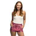 Hotpants Metallic Shiny Sports Lichtroze Vrouw