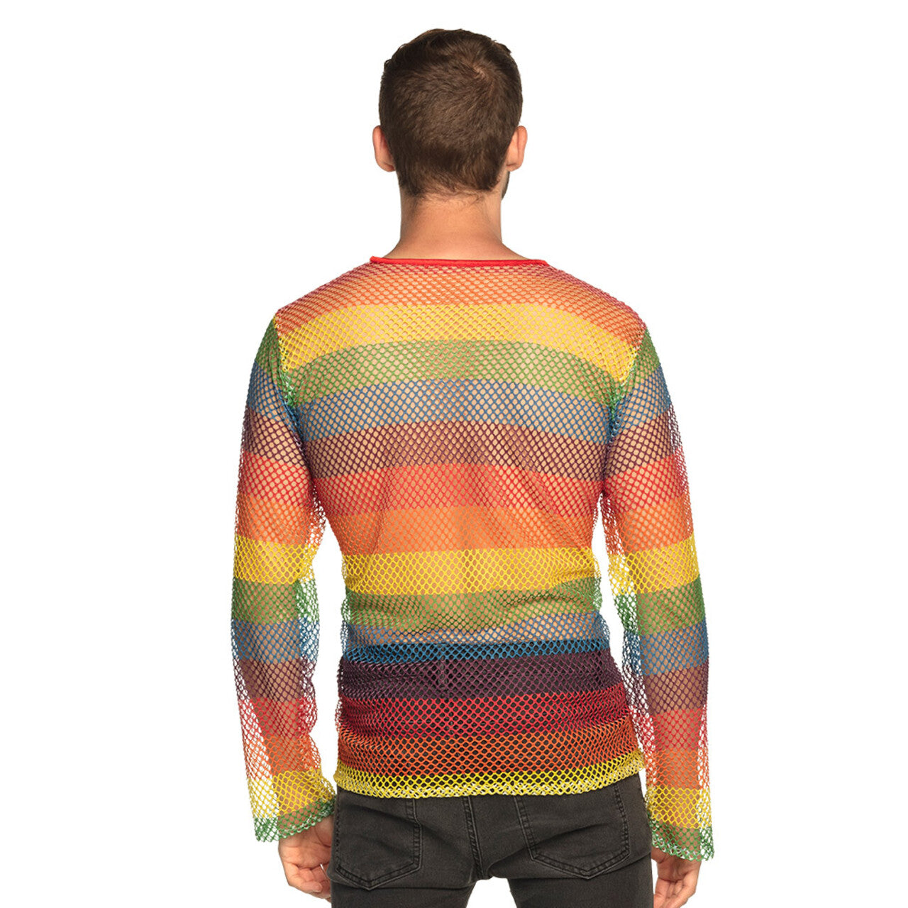 Op deze afbeelding zie je een Kostuums, van het merk Boland. Visnet Shirt Rainbow Pride Man