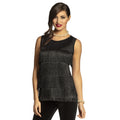 Flapper Top Zwart Vrouw
