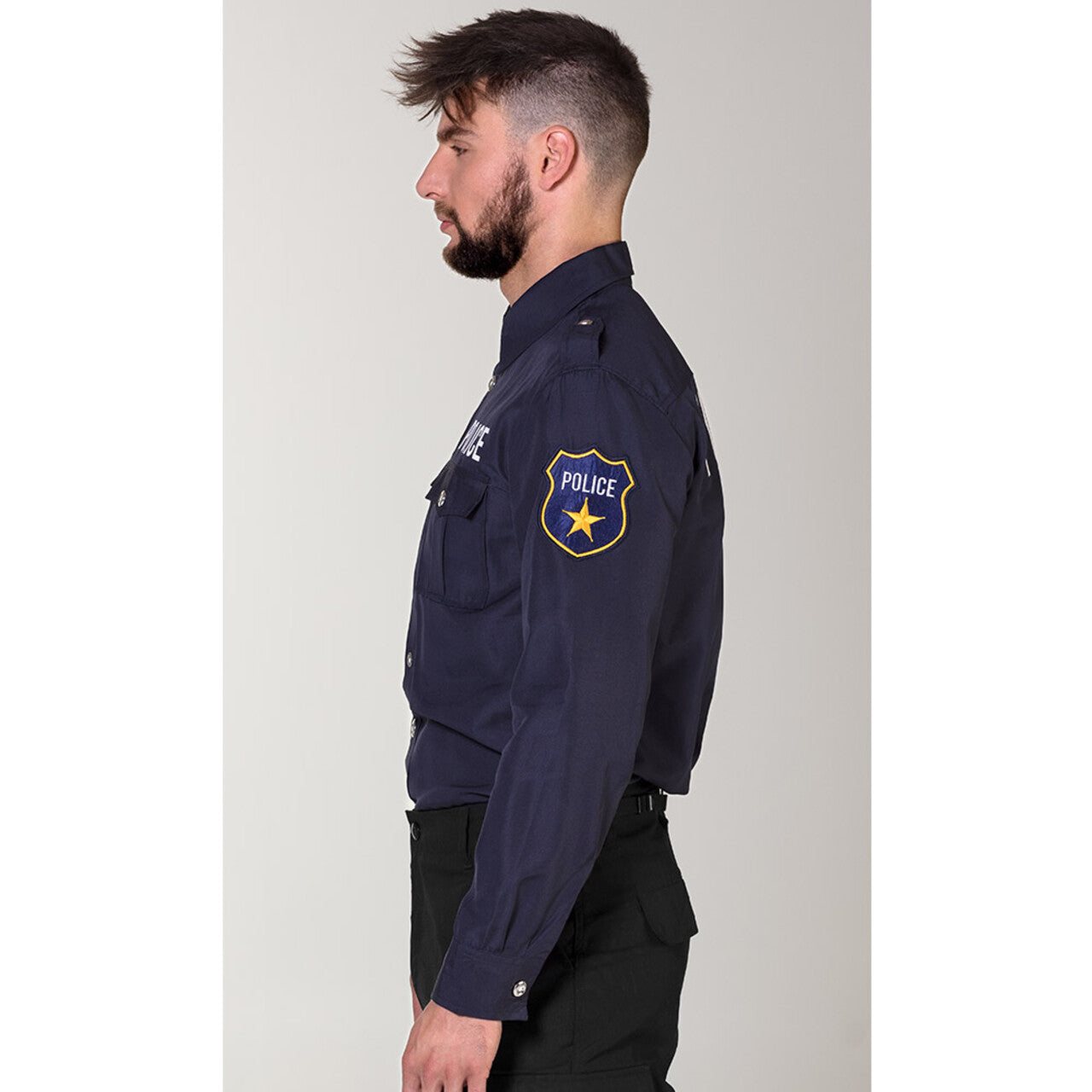 Op deze afbeelding zie je een Kostuums, van het merk Boland. Stoere Politie Blouse Wout Man