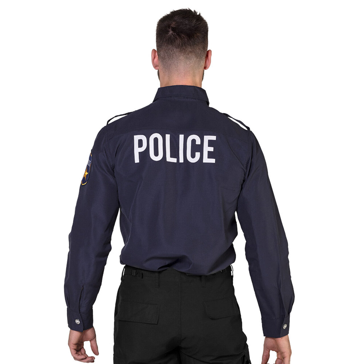 Op deze afbeelding zie je een Kostuums, van het merk Boland. Stoere Politie Blouse Wout Man