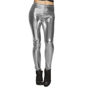 Op deze afbeelding zie je een Kostuums, van het merk Boland. Legging Metallic Glance Zilver Vrouw