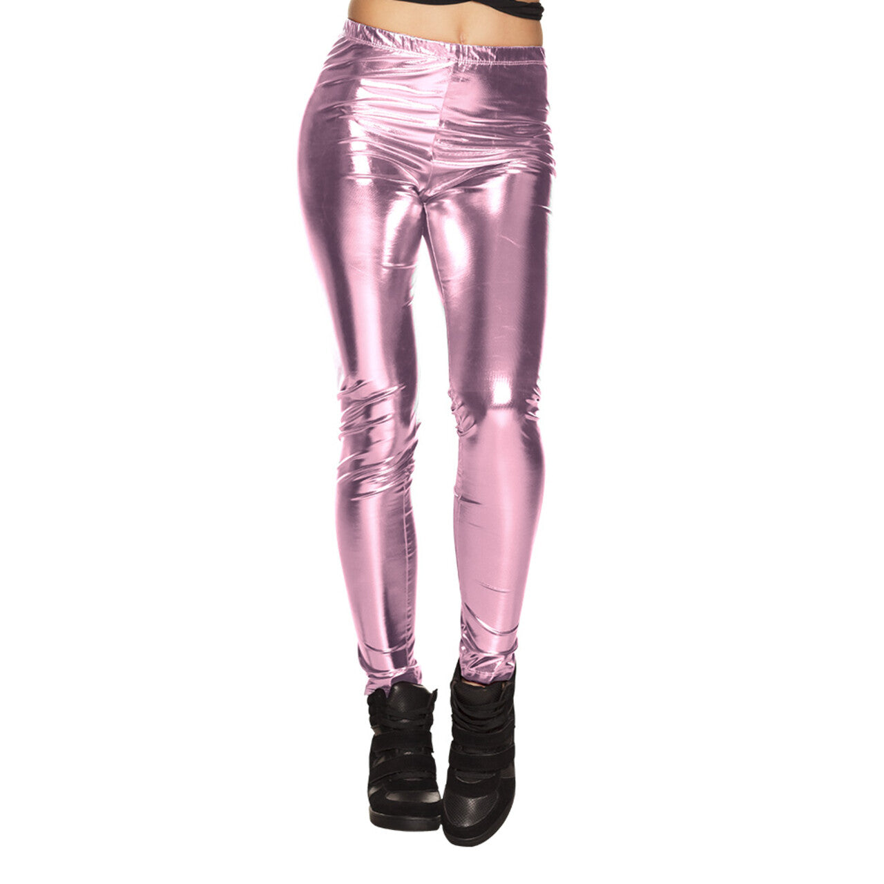 Op deze afbeelding zie je een Kostuums, van het merk Boland. Legging Metallic Lichtroze Vrouw