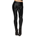 Legging Metallic Biker Zwart Vrouw