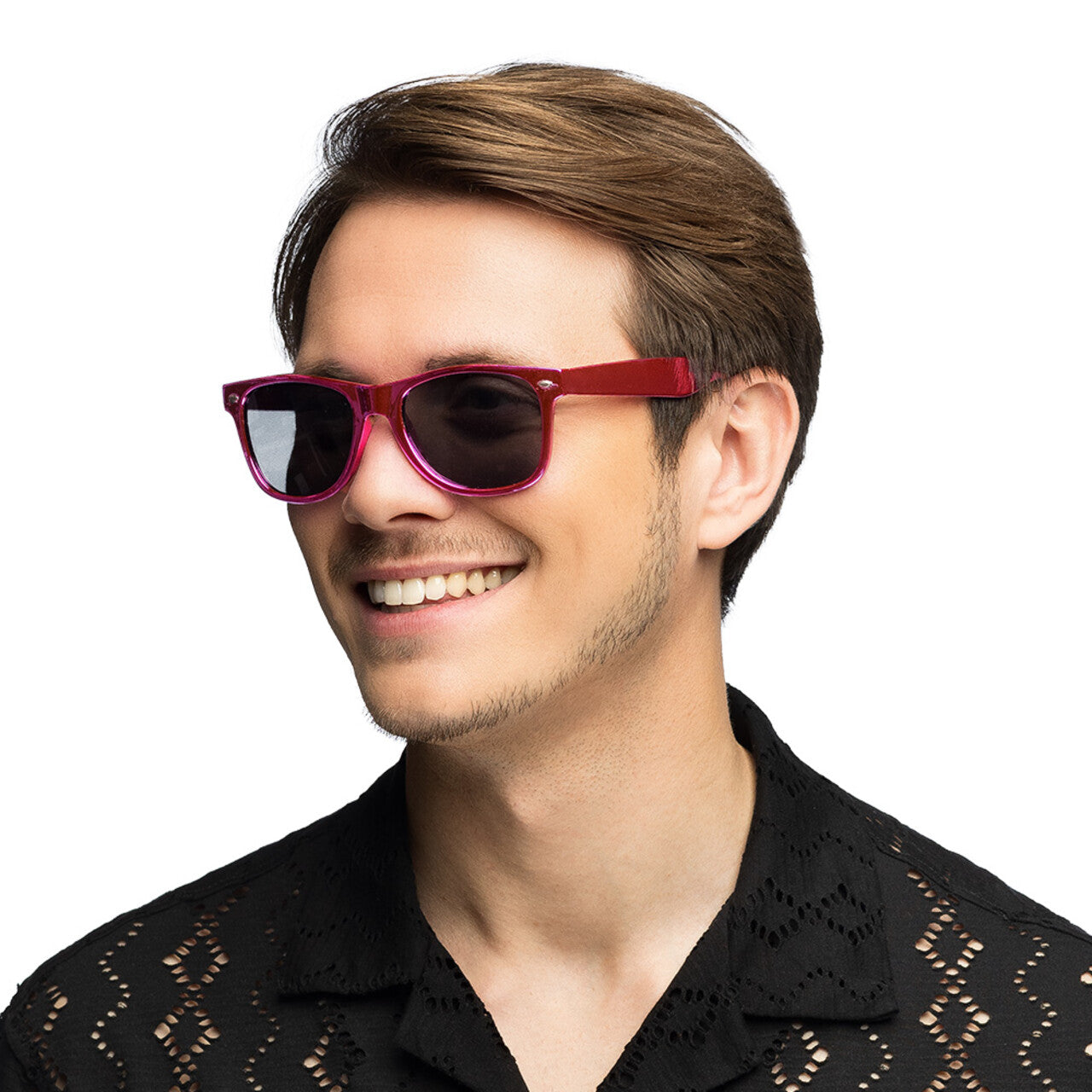 Op deze afbeelding zie je een Accessoires, van het merk Boland. Partybril Cool Collective Metallic Roze
