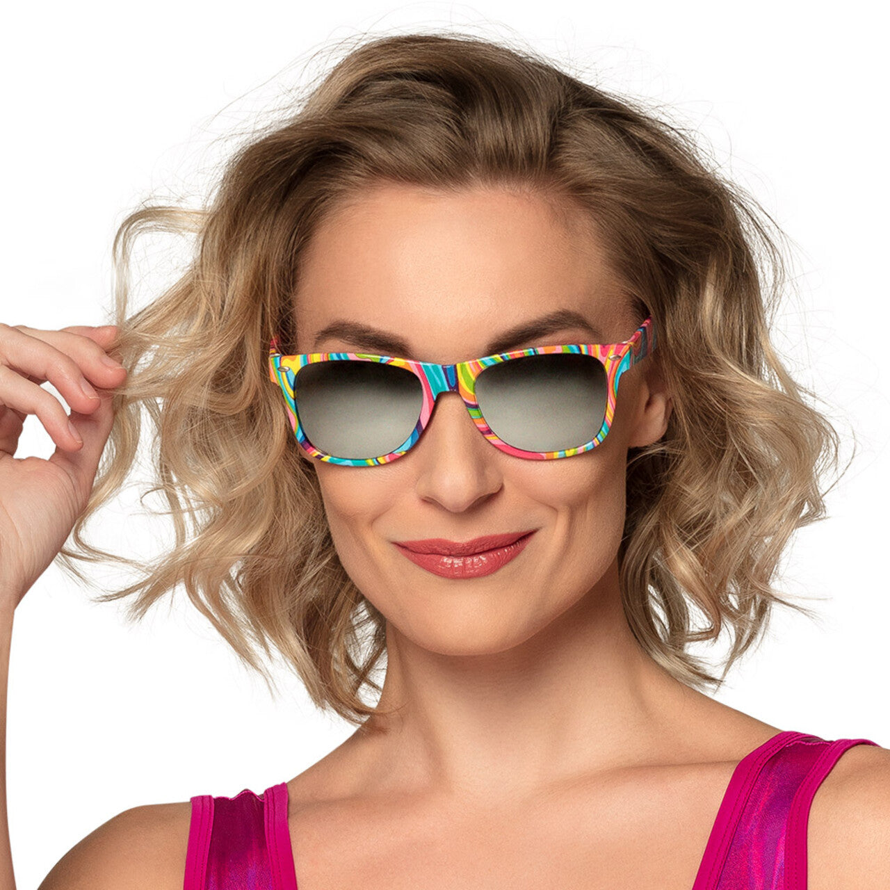 Op deze afbeelding zie je een Accessoires, van het merk Boland. Partybril Fantasy Rainbow