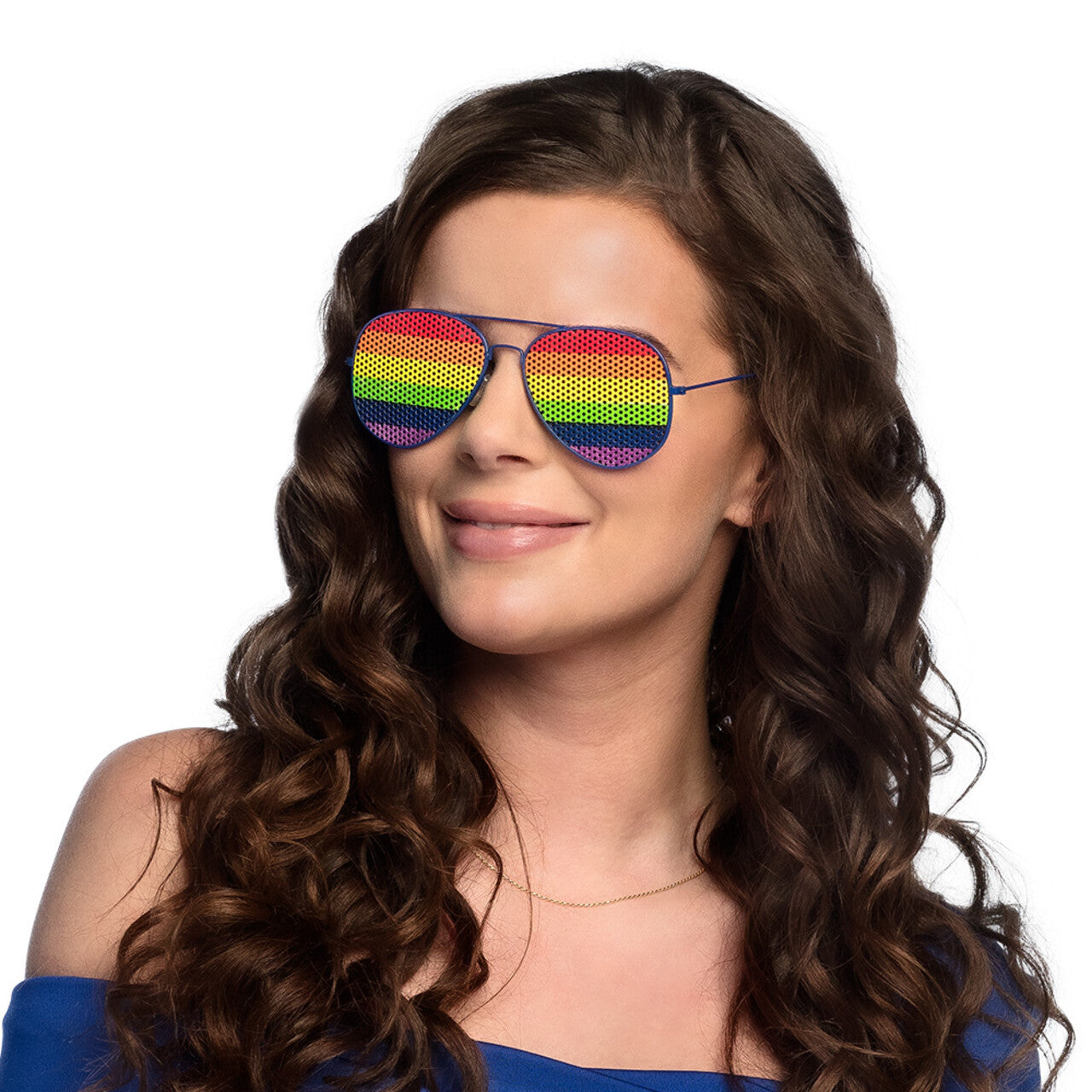 Op deze afbeelding zie je een Accessoires, van het merk Boland. Partybril Rainbow World