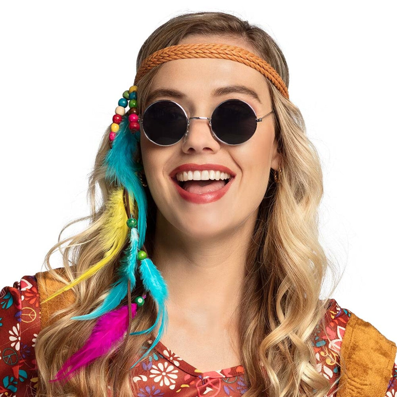 Op deze afbeelding zie je een Accessoires, van het merk Boland. Set 3 Stuks Partybrillen Ozzy Blauw / Roze / Zwart