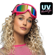 Op deze afbeelding zie je een Accessoires, van het merk Boland. Party Skibril Neonroze Uv