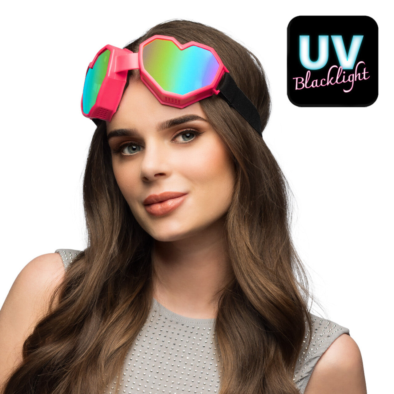 Op deze afbeelding zie je een Accessoires, van het merk Boland. Spread The Festilove Bril Roze