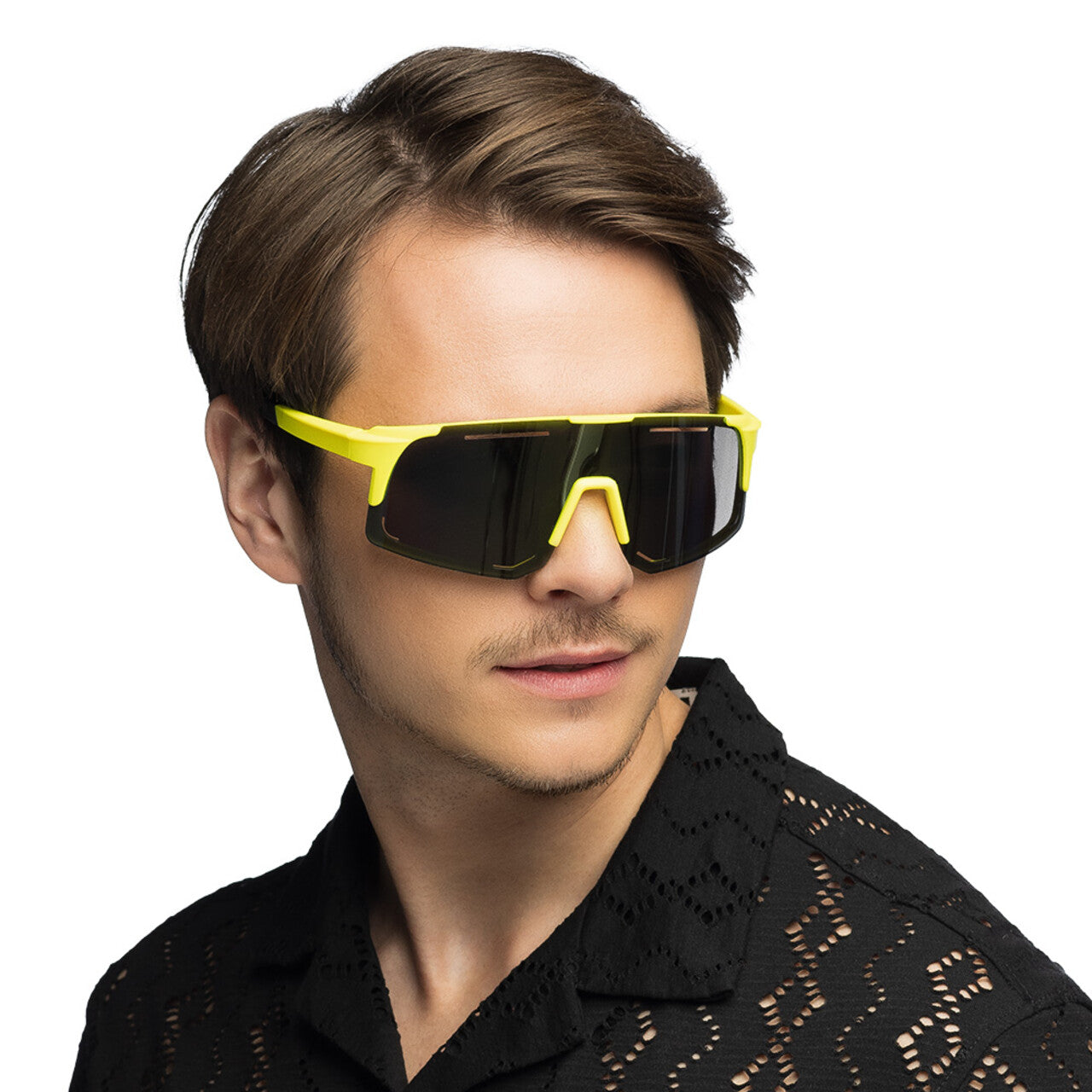 Op deze afbeelding zie je een Accessoires, van het merk Boland. Partybril Sci Fi Festival Geel Uv