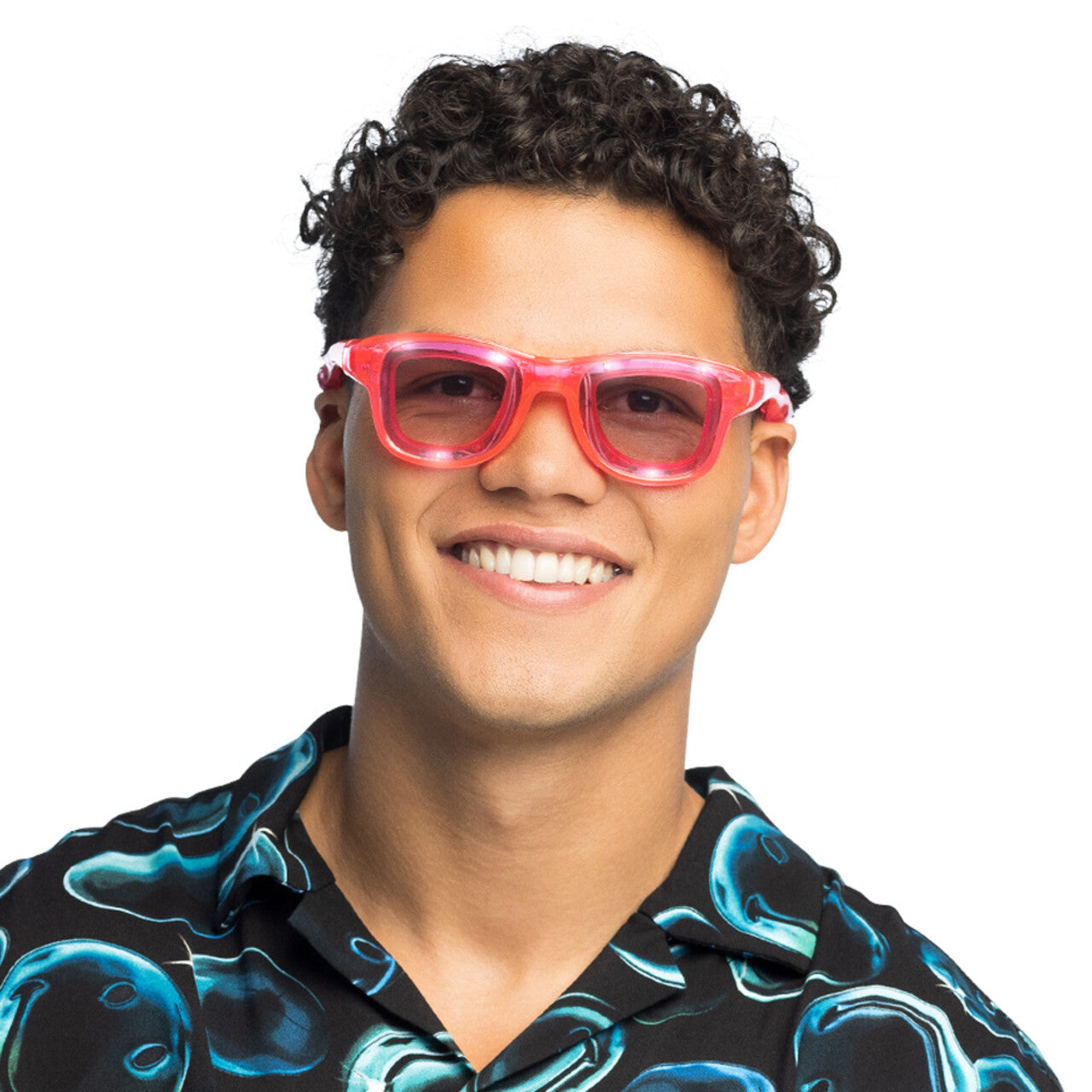Op deze afbeelding zie je een Accessoires, van het merk Boland. Blink Roze Bril Led