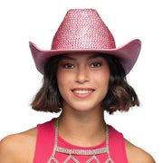 Op deze afbeelding zie je een Accessoires, van het merk Boland. Diva Strass Cowboyhoed Roze High Quality