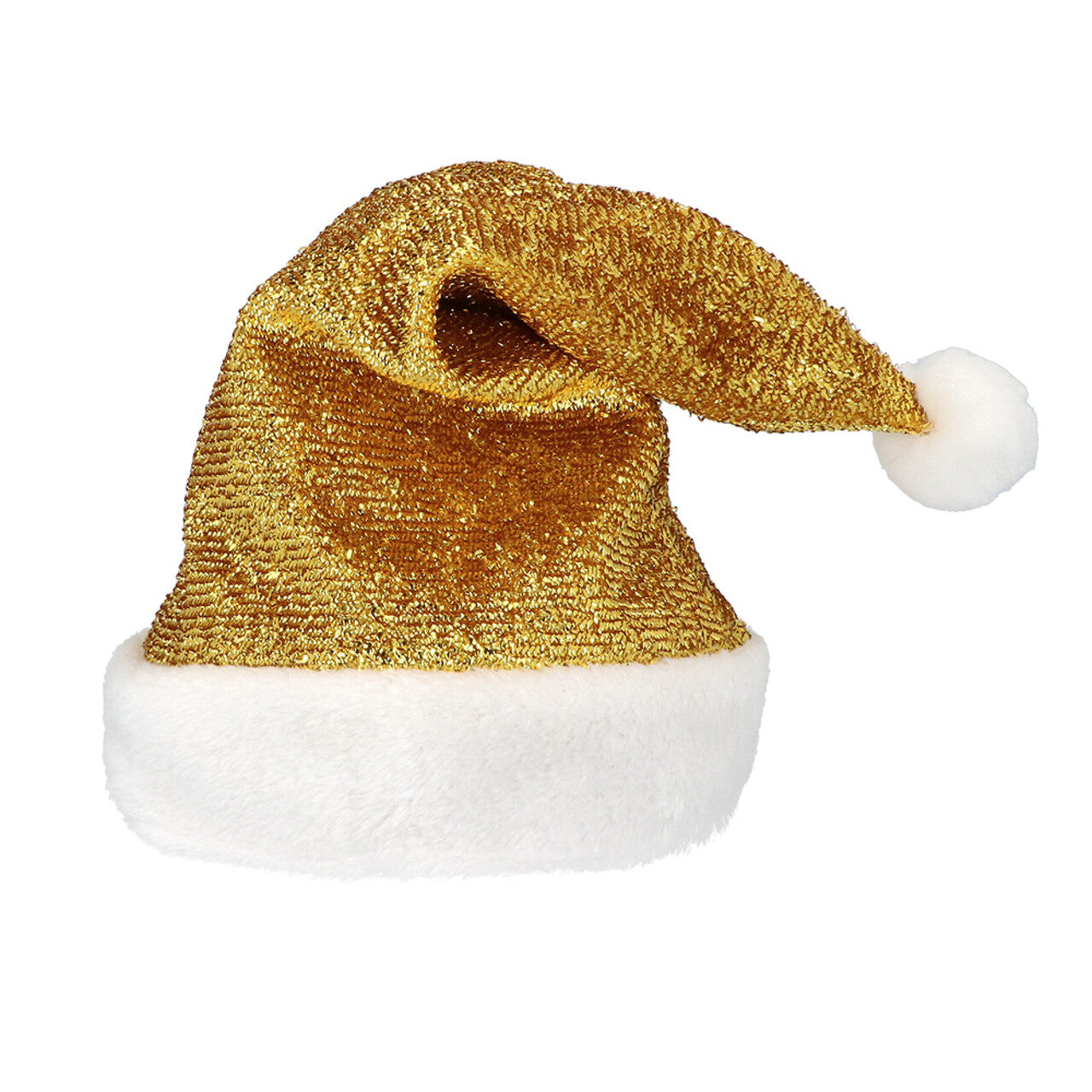 Op deze afbeelding zie je een Accessoires, van het merk Boland. Kerstmuts Goud