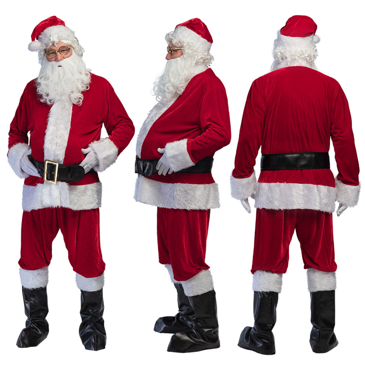 Op deze afbeelding zie je een Kostuums, van het merk Boland. Complete Set Professionele Santa All The Way Man Kostuum