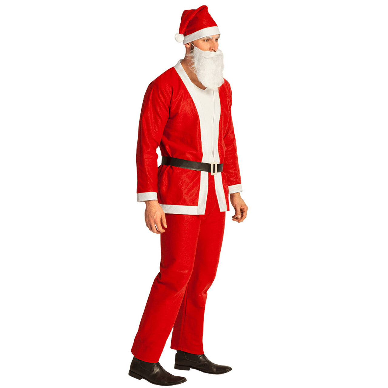 Op deze afbeelding zie je een Kostuums, van het merk Boland. Real Mister Claus Man Kostuum