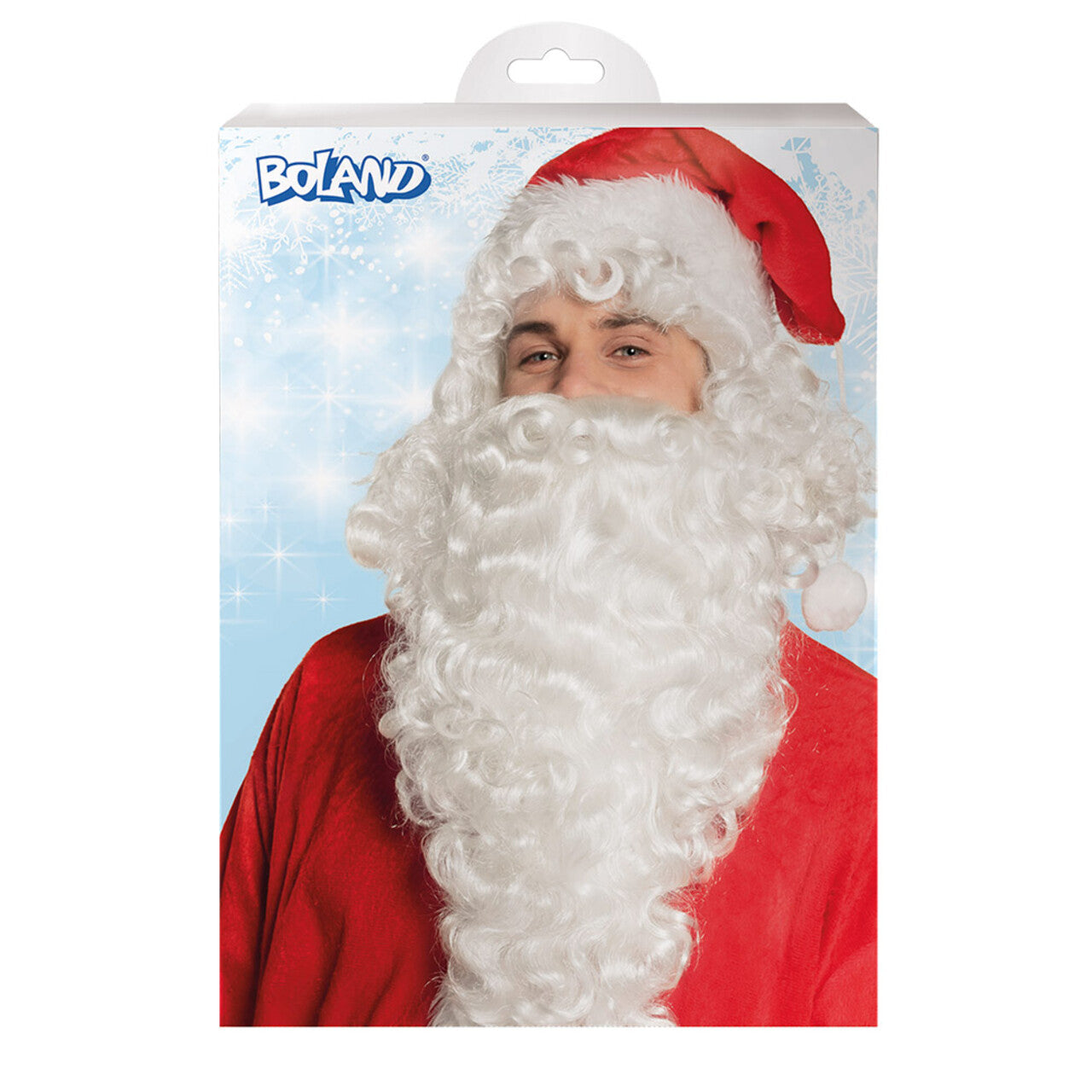 Op deze afbeelding zie je een Accessoires, van het merk Boland. Pruik Kerstman Met Baard