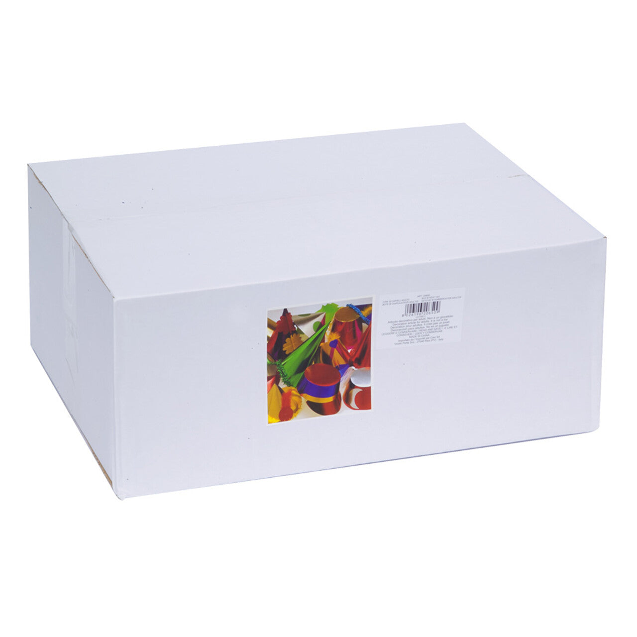 Op deze afbeelding zie je een Accessoires, van het merk Boland. Diverse Feest Hoedjes Van Papier 36 Stuks