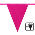Kartonnen Vlaggenlijn Glitter Roze