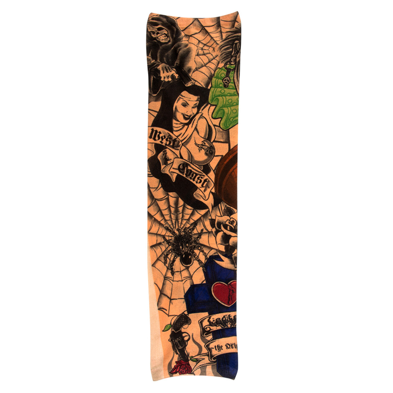Op deze afbeelding zie je een Accessoires, van het merk Boland. Stoere Tatoeage Mouw West Coast