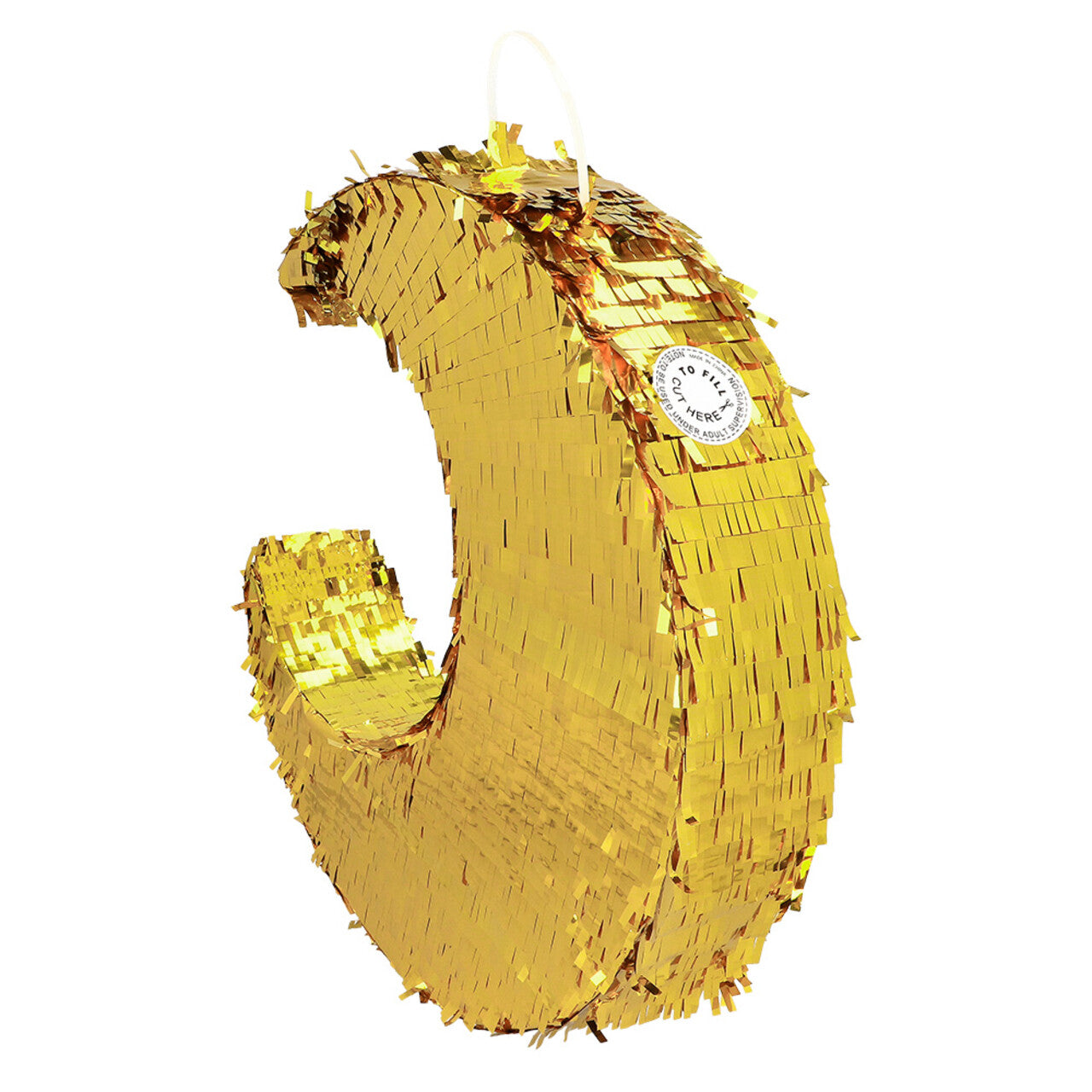 Op deze afbeelding zie je een Decoratie, van het merk Boland. Pinata Beat The Moon Goud