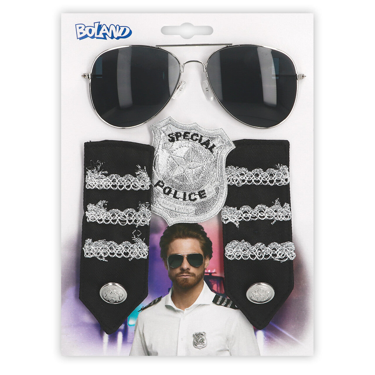 Op deze afbeelding zie je een Accessoires, van het merk Boland. Accessoire Set Special Politieagent