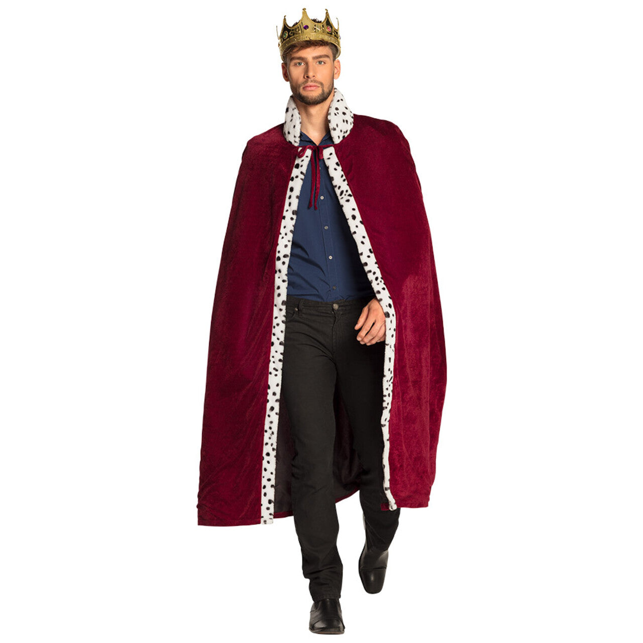 Op deze afbeelding zie je een Kostuums, van het merk Boland. Majesteitsmantel Bordeaux