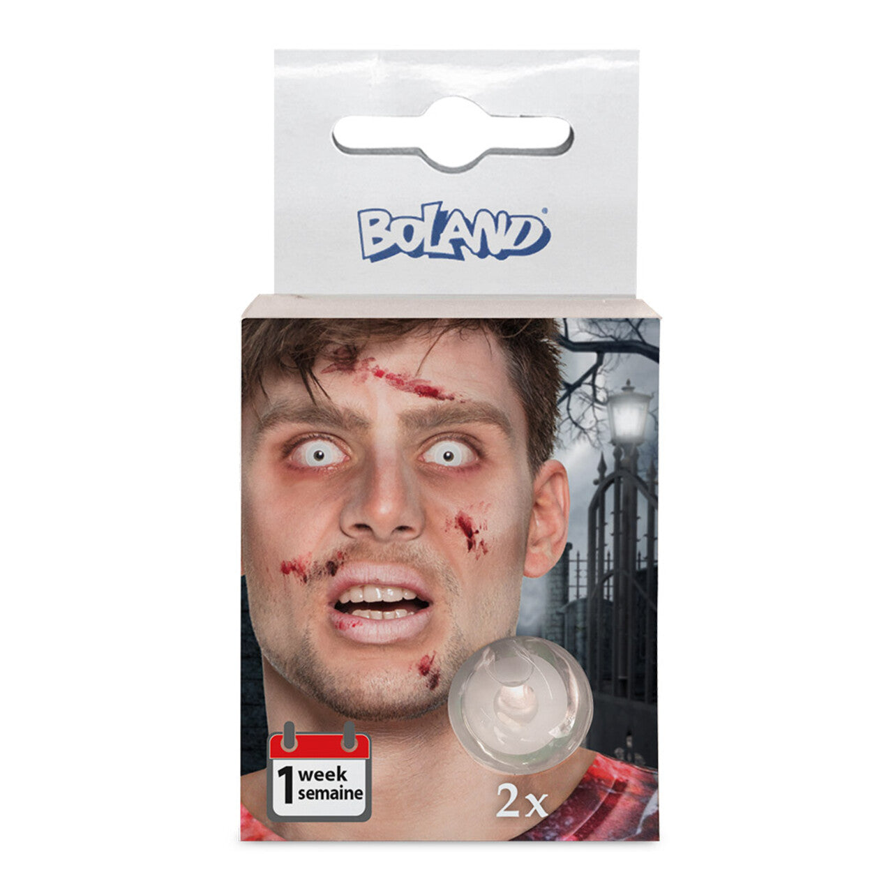 Op deze afbeelding zie je een Accessoires, van het merk Boland. Weeklenzen Zombielook