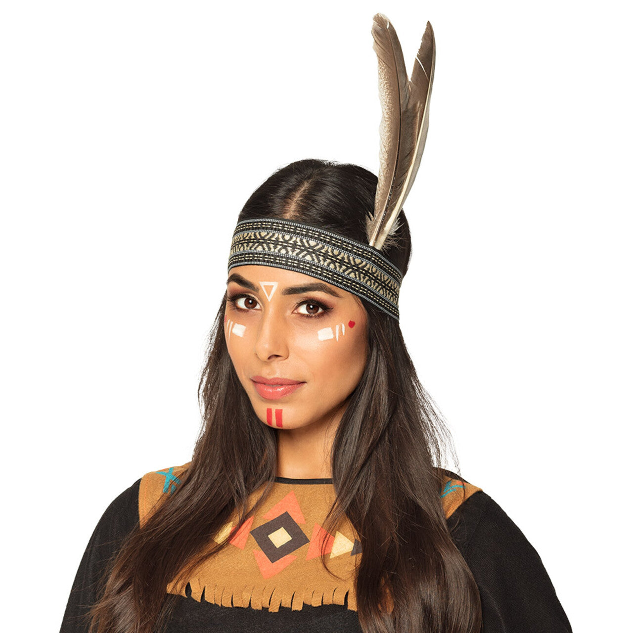 Op deze afbeelding zie je een Decoratie, van het merk Boland. Indianen Hoofdband Wijze Zwaluw