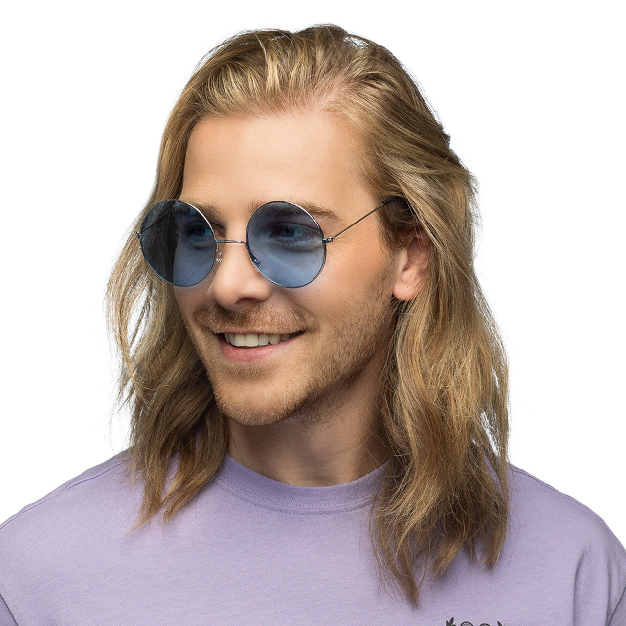 Op deze afbeelding zie je een Accessoires, van het merk Boland. Partybril Hippie XL Blauw