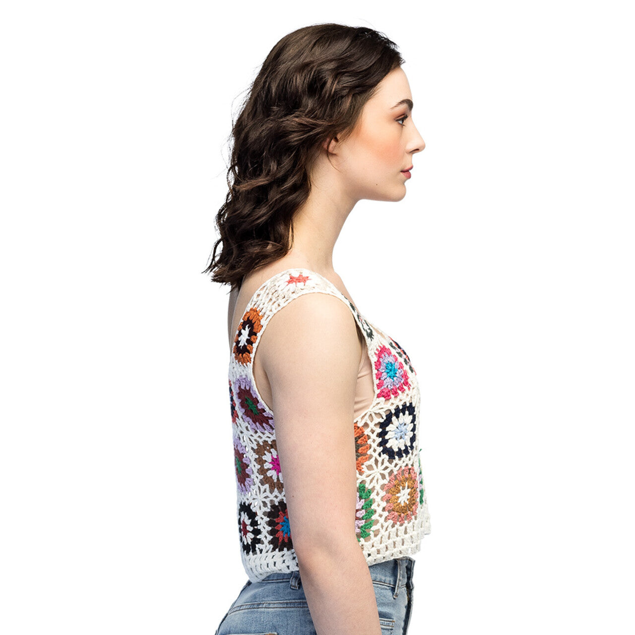 Op deze afbeelding zie je een Kostuums, van het merk Boland. Top Floral Loom (M / L) Vrouw Kostuum