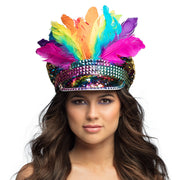 Op deze afbeelding zie je een Accessoires, van het merk Boland. Pet Shiny Rainbow Chief